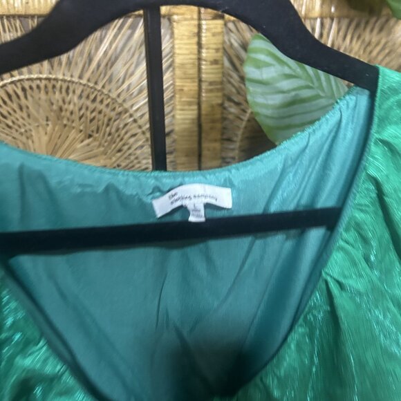 The Clothing Company Womens Ruffle Detail Short Dress Green Size Large - Picture 4 of 8